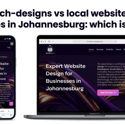 A side‑by‑side comparison – Royintech Designs vs local website design agencies Johannesburg.